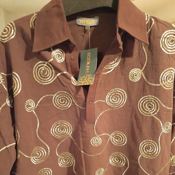 Vintage 90s embroidered shirt - Picture 1 of 4
